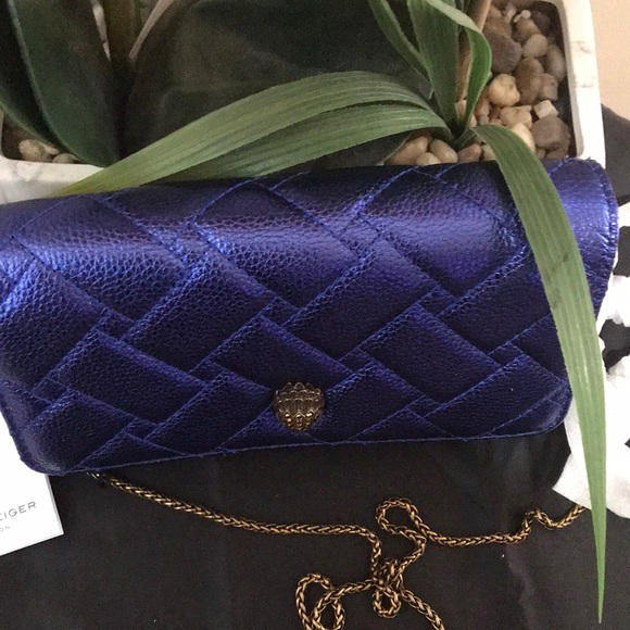 - Kurt Geiger London Extra Mini Kensington Metallic Bronze Hardware Crossb… - Picture 14 of 17